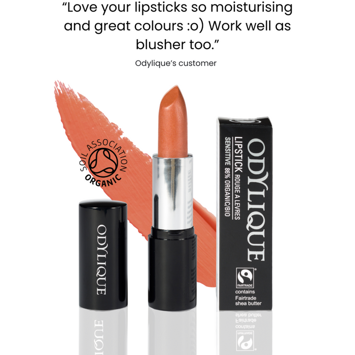 Odylique Lipstick - Huulipuna sävy #17 Apricot Sorbet