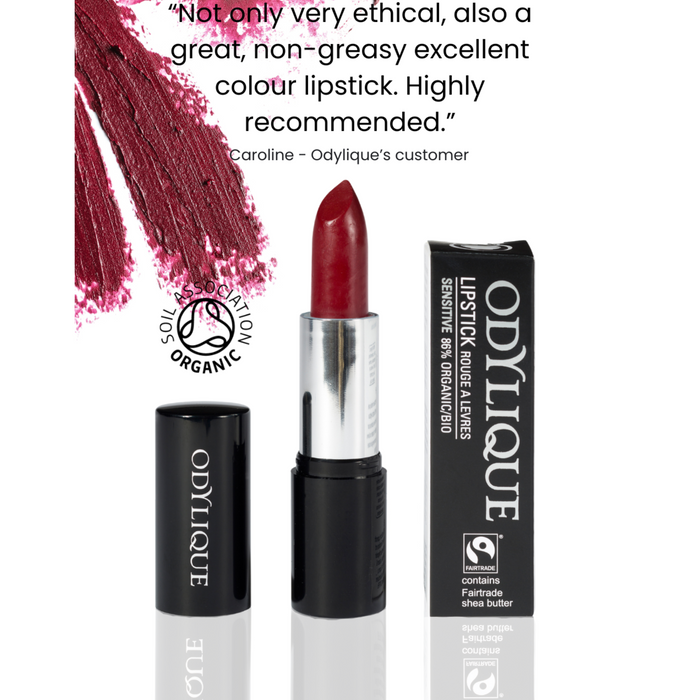 Odylique Lipstick - Huulipuna sävy #16 Cherry Tart