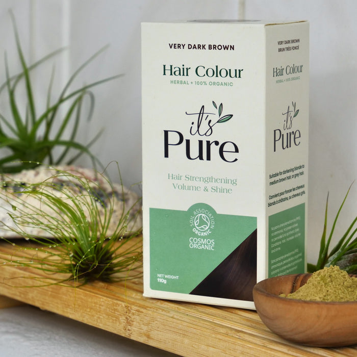 It's Pure Herbal Hair colour - Erittäin tumma ruskea 110g
