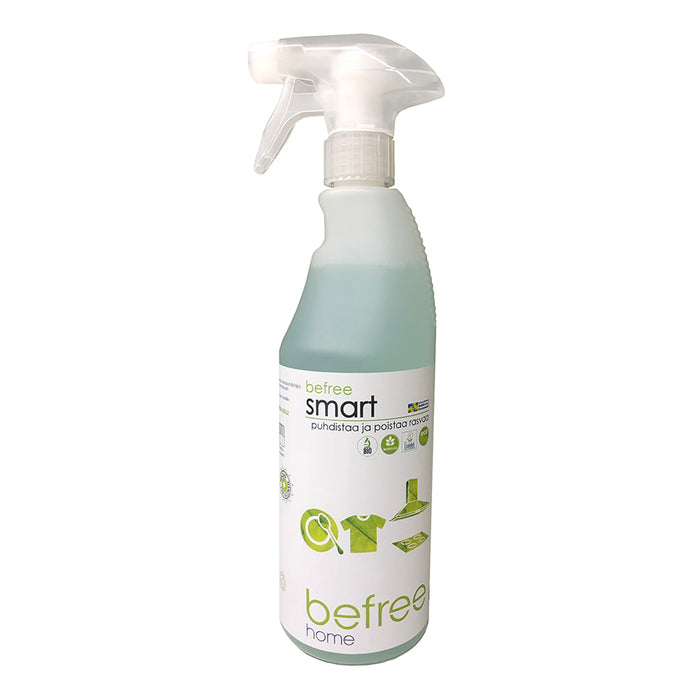 Befree Smart tahranpoistoaine.  Sopii käytettäväksi myös koville pinnoille rasvan ja lian tehokkaaseen puhdistukseen 