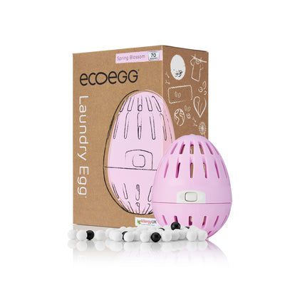 Ekologinen pyykinpesuaine. Ecoegg pyykkimuna. Korvaa kokonaan pyykinpesu-ja huuhteluaineen. Allergia testattu. Sopii herkkäihoisille. Sopii vegaaneille. Tuoksu Spring blossom 